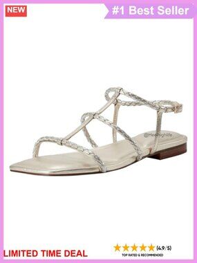 Marc Fisher LTD Maze Sandals: Leather Braided Strappy Flat Sandals